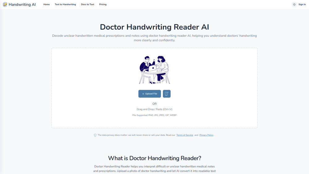 Doctor Handwriting Reader AI