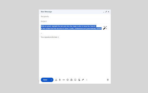 Gmail Add-on for Professional Email Writing