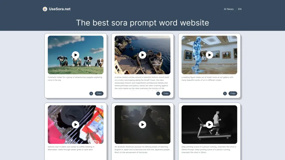 OpenAI Sora Prompts