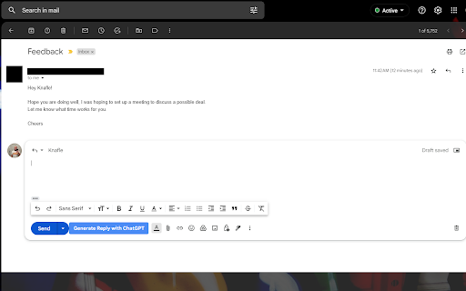 Chat GPT Autoresponse Generator