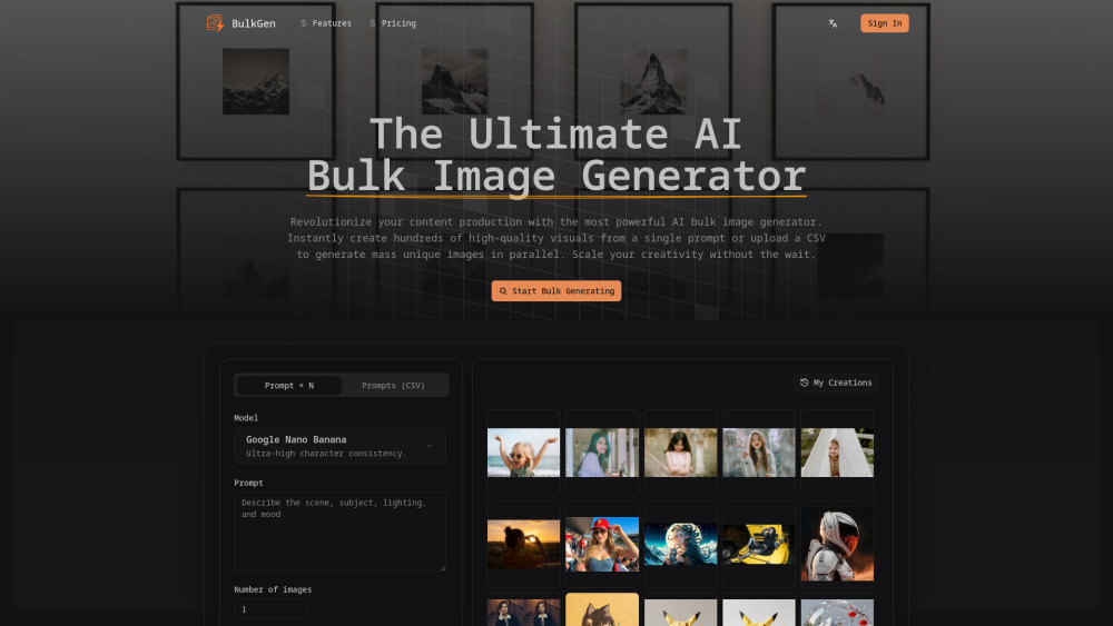 Bulk Image Generator