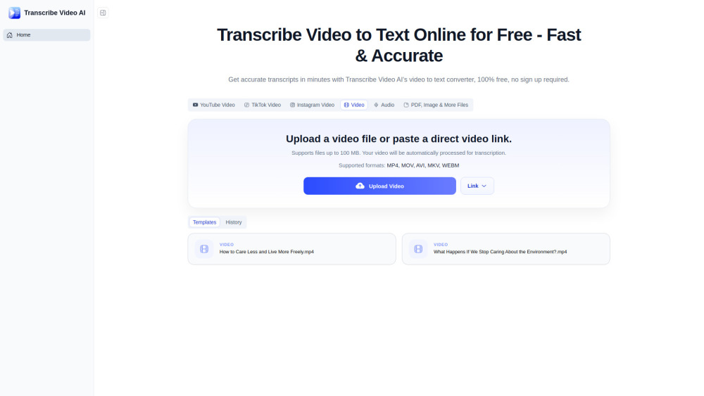 Transcribe Video AI: Transcribe Video to Text Online