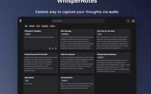 Audio Note Taking App