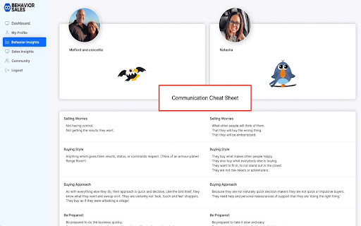 Behavior Sales - Chrome Extension