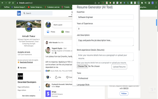Resume.io - Chrome Extension