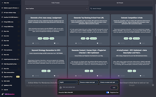 Supercharge ChatGPT - Chrome Extension