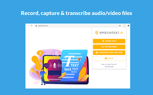 Record voice and capture audio from any web page