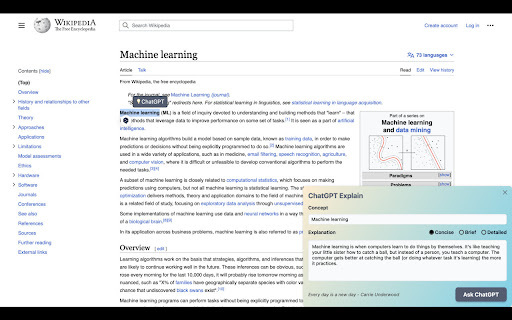 ChatGPT Explain - Chrome Extension