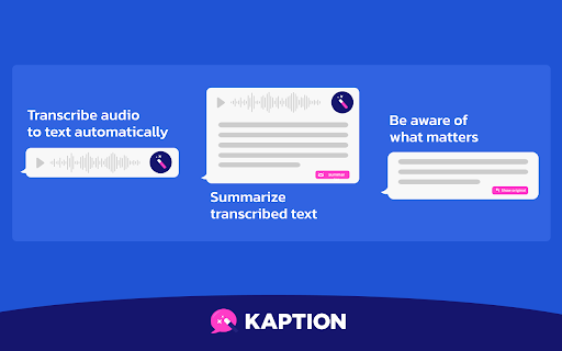 Audio to text and summarize conversations of voice messages and chats with AI on WhatsApp™ Web